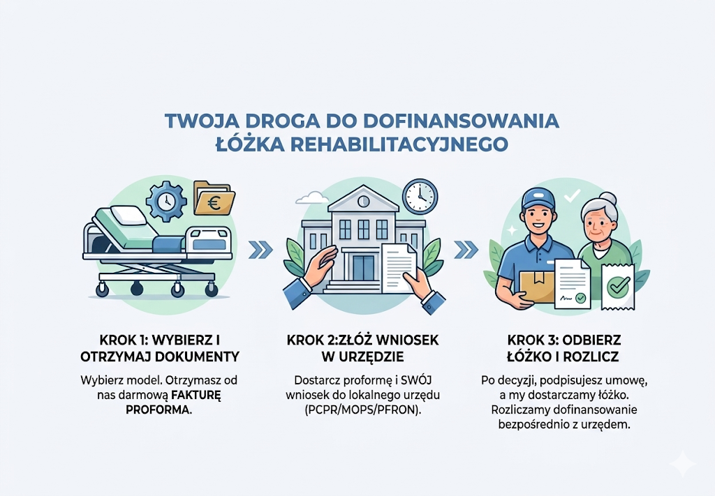 Dofinansowanie na łóżko rehabilitacyjne z PCPR